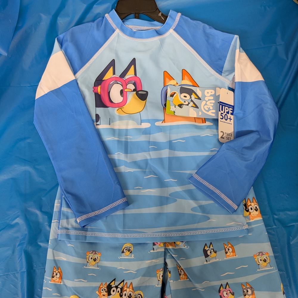 Bluey 😁 Kids Swim Set - Blue
